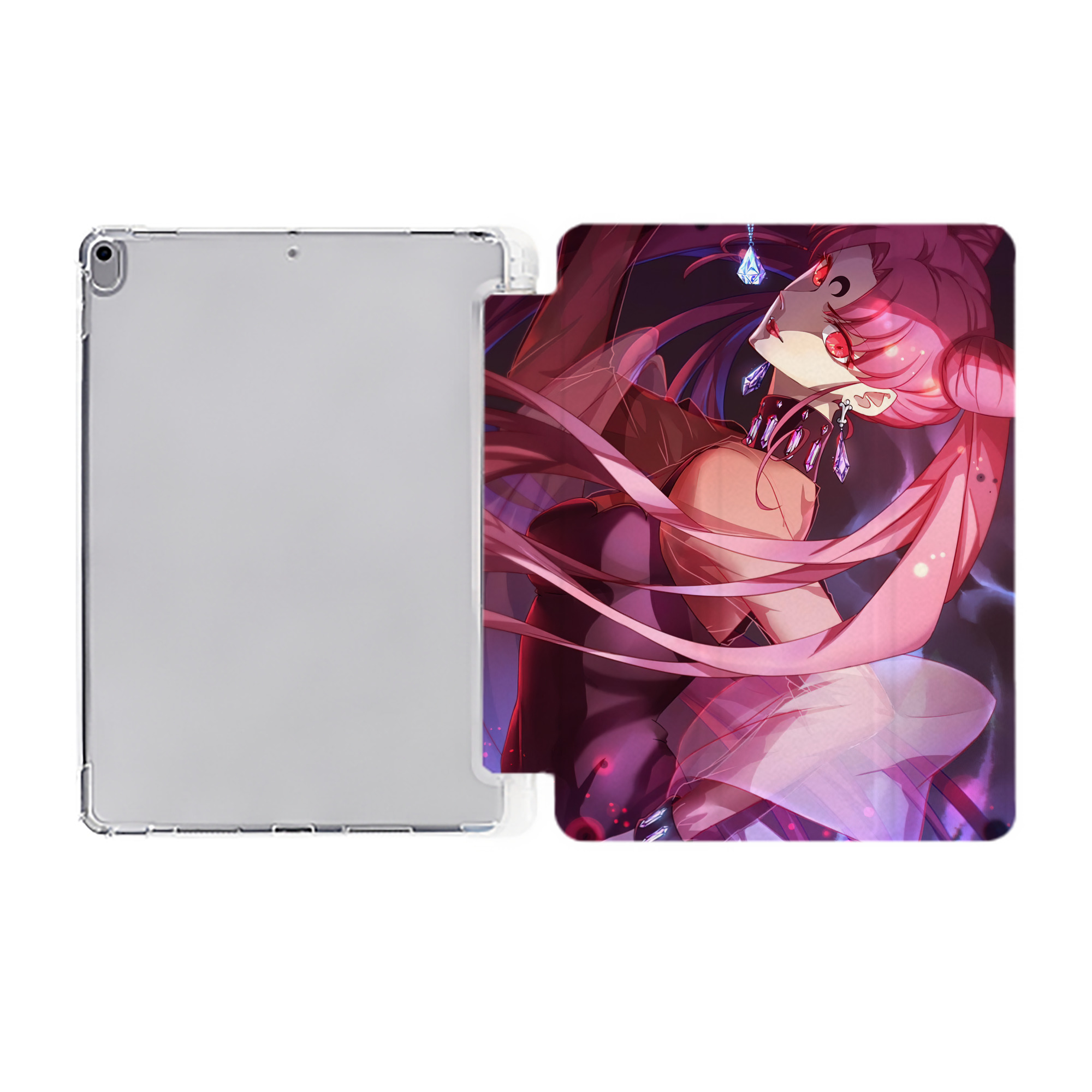 （画像用） 美少女戦士セーラームーン Sailor Moon IPad ケース ペン収納付き 三つ折りスタンド PUレザー×シリコン 対応機種9.5/10.5/10.9インチ